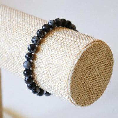Bracelet en Obsidienne noire-4