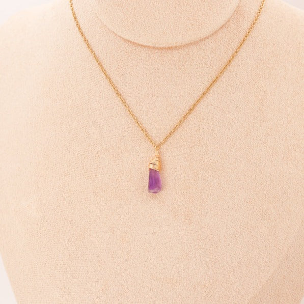 Pendentif | Pépite d'Améthyste brute-2